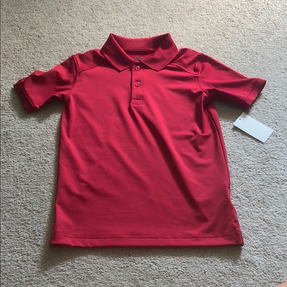 Lands' End Red Polo Shirt